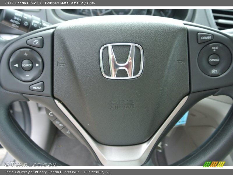 Polished Metal Metallic / Gray 2012 Honda CR-V EX