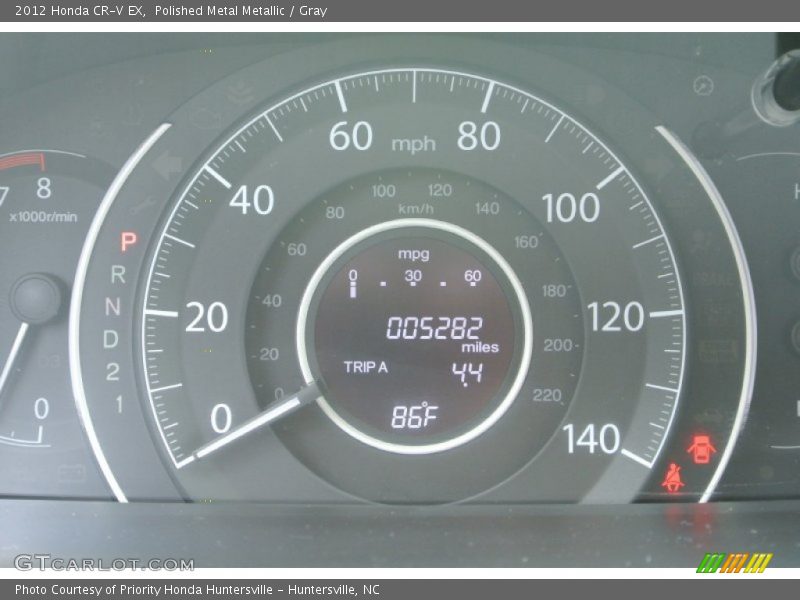 Polished Metal Metallic / Gray 2012 Honda CR-V EX