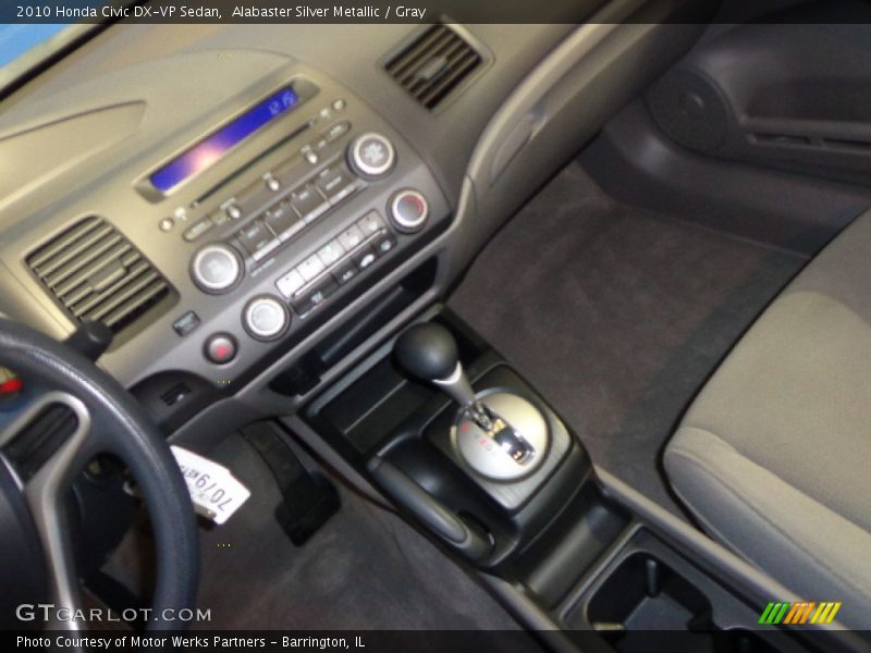Alabaster Silver Metallic / Gray 2010 Honda Civic DX-VP Sedan