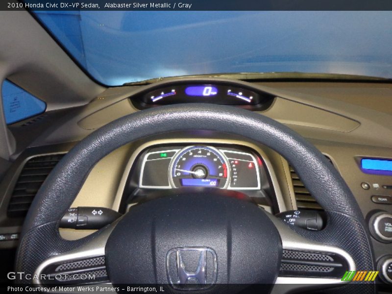 Alabaster Silver Metallic / Gray 2010 Honda Civic DX-VP Sedan