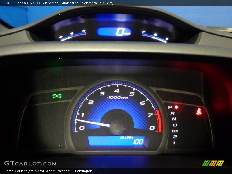 Alabaster Silver Metallic / Gray 2010 Honda Civic DX-VP Sedan