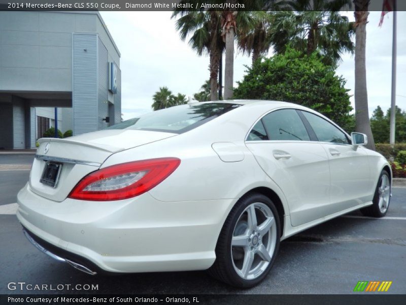 Diamond White Metallic / Almond/Mocha 2014 Mercedes-Benz CLS 550 Coupe