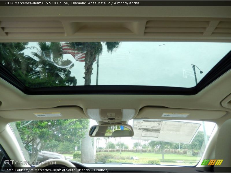 Diamond White Metallic / Almond/Mocha 2014 Mercedes-Benz CLS 550 Coupe