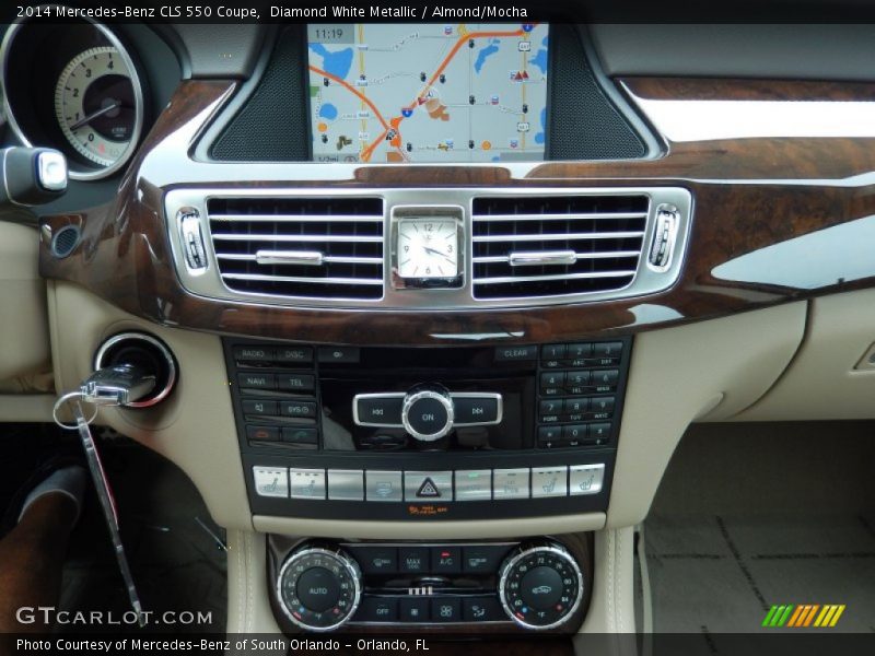 Diamond White Metallic / Almond/Mocha 2014 Mercedes-Benz CLS 550 Coupe