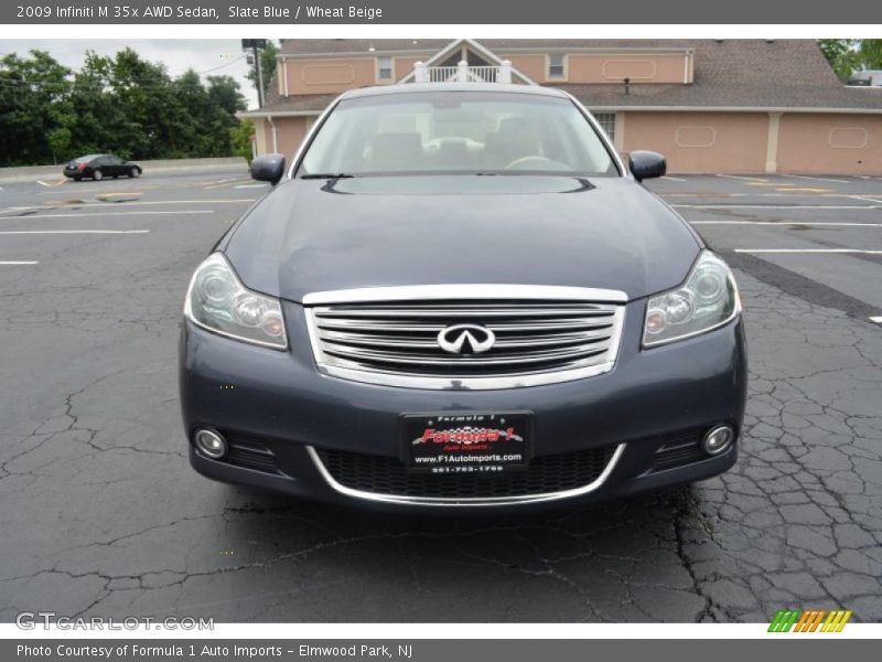Slate Blue / Wheat Beige 2009 Infiniti M 35x AWD Sedan
