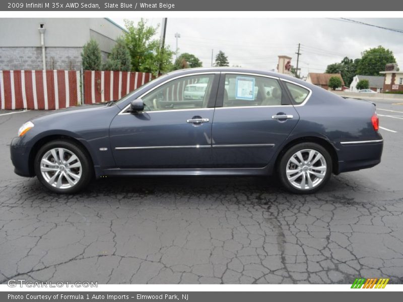 Slate Blue / Wheat Beige 2009 Infiniti M 35x AWD Sedan
