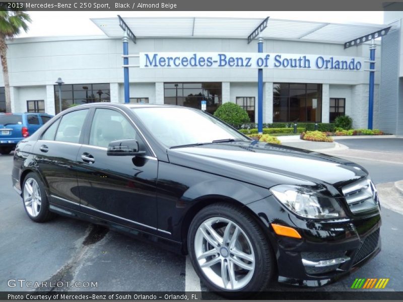 Black / Almond Beige 2013 Mercedes-Benz C 250 Sport