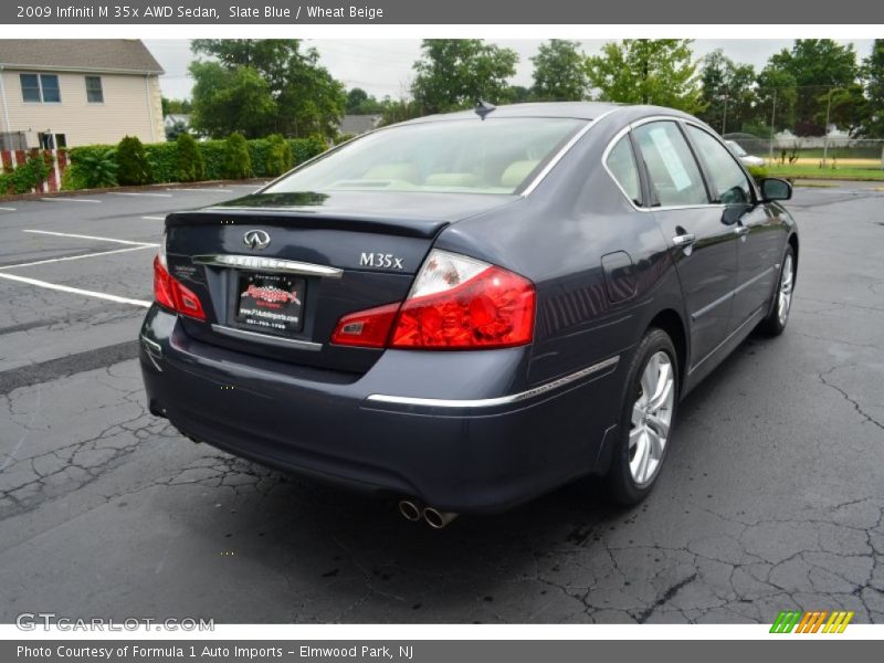 Slate Blue / Wheat Beige 2009 Infiniti M 35x AWD Sedan