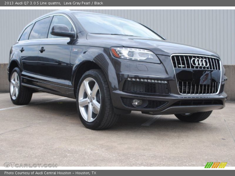 Lava Gray Pearl / Black 2013 Audi Q7 3.0 S Line quattro