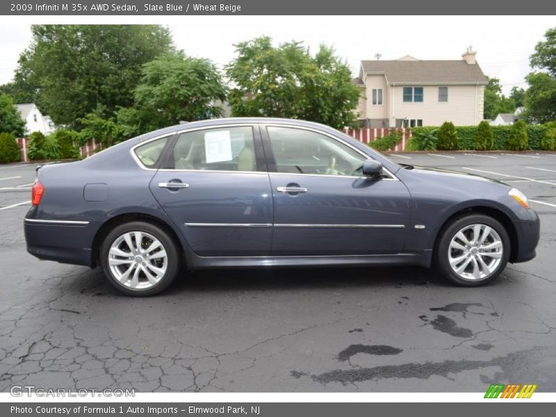 Slate Blue / Wheat Beige 2009 Infiniti M 35x AWD Sedan
