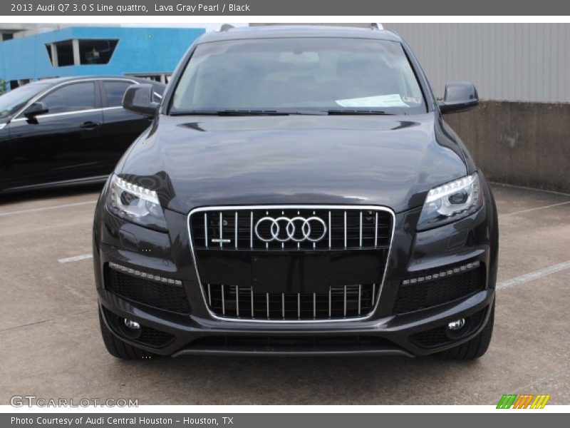 Lava Gray Pearl / Black 2013 Audi Q7 3.0 S Line quattro