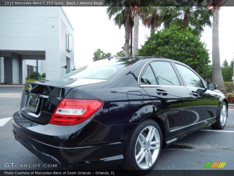 Black / Almond Beige 2013 Mercedes-Benz C 250 Sport