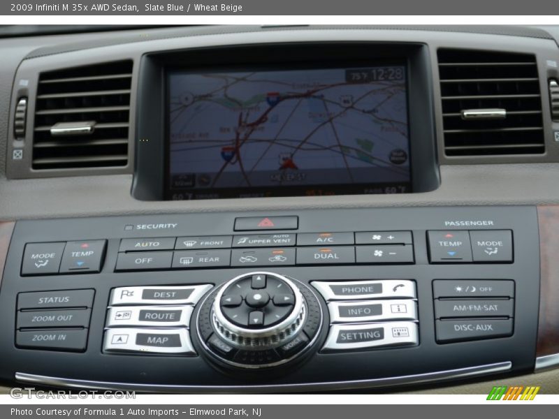 Slate Blue / Wheat Beige 2009 Infiniti M 35x AWD Sedan
