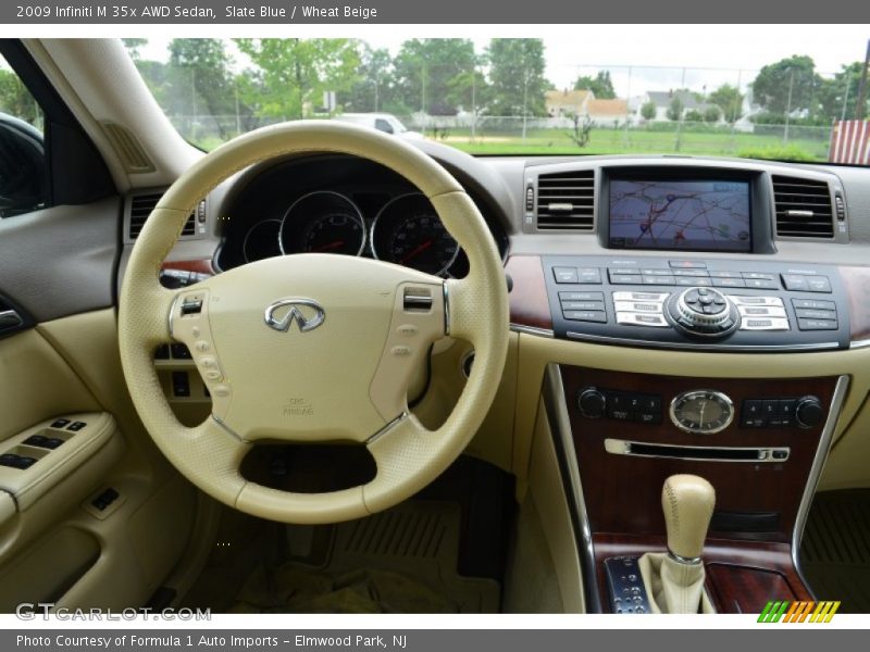 Slate Blue / Wheat Beige 2009 Infiniti M 35x AWD Sedan