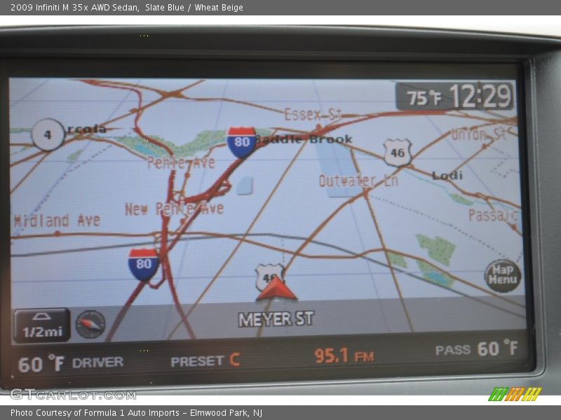 Slate Blue / Wheat Beige 2009 Infiniti M 35x AWD Sedan