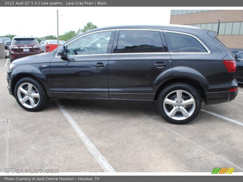 Lava Gray Pearl / Black 2013 Audi Q7 3.0 S Line quattro