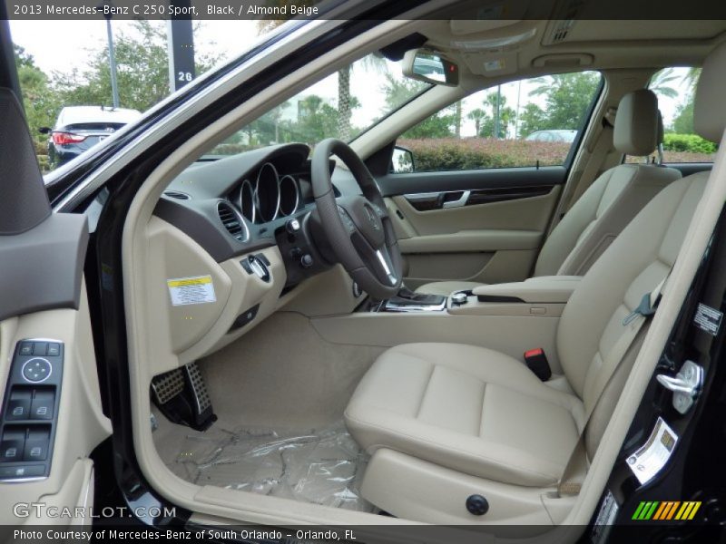 Black / Almond Beige 2013 Mercedes-Benz C 250 Sport