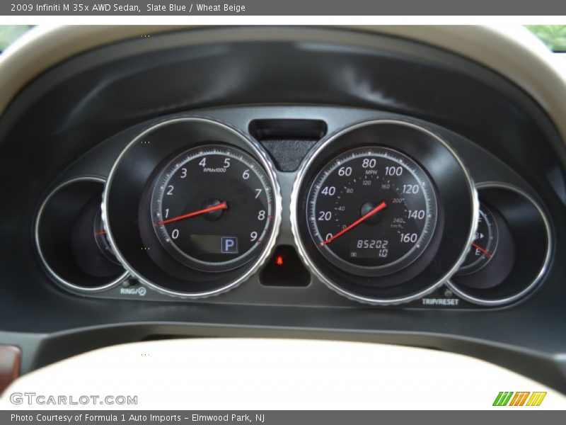 Slate Blue / Wheat Beige 2009 Infiniti M 35x AWD Sedan