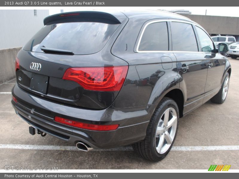 Lava Gray Pearl / Black 2013 Audi Q7 3.0 S Line quattro
