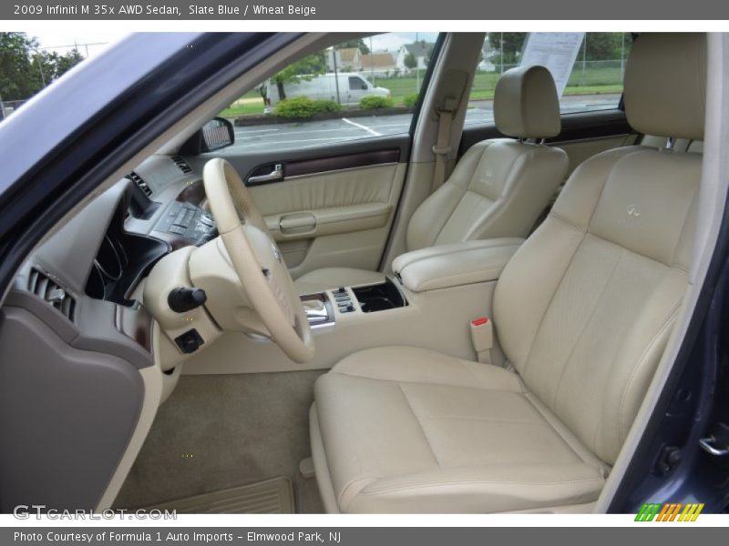 Slate Blue / Wheat Beige 2009 Infiniti M 35x AWD Sedan