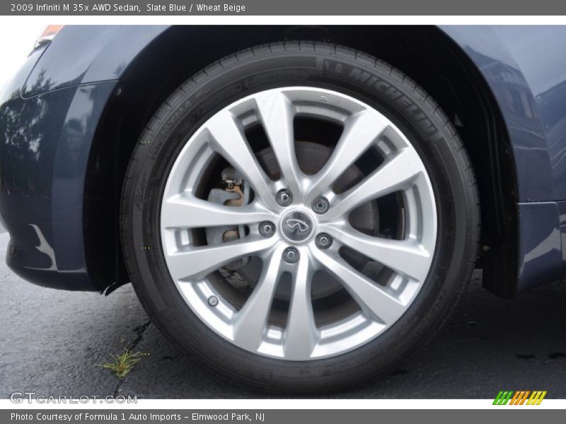 Slate Blue / Wheat Beige 2009 Infiniti M 35x AWD Sedan