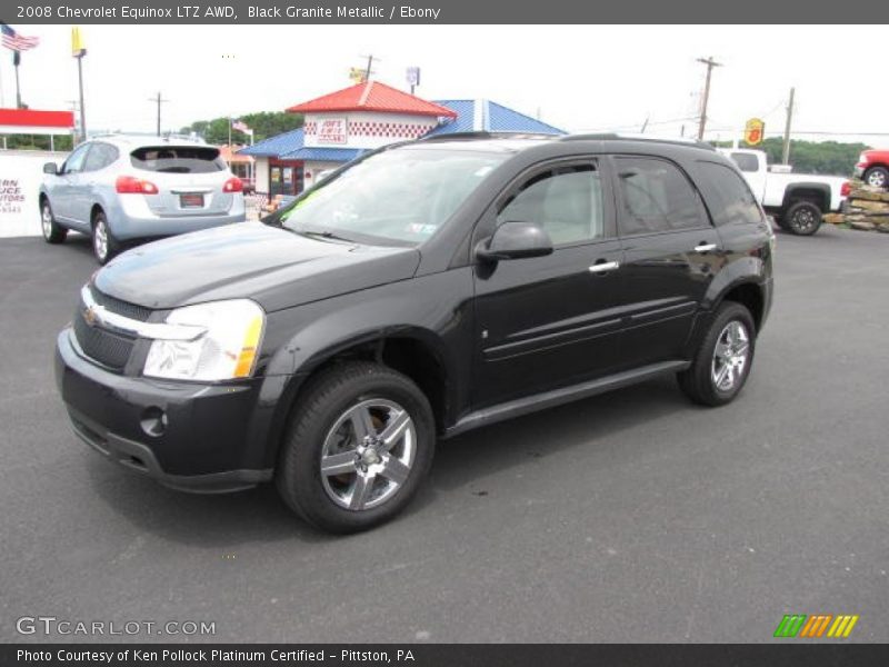 Black Granite Metallic / Ebony 2008 Chevrolet Equinox LTZ AWD