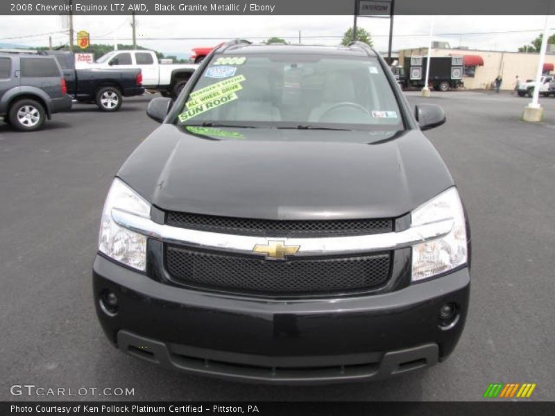 Black Granite Metallic / Ebony 2008 Chevrolet Equinox LTZ AWD