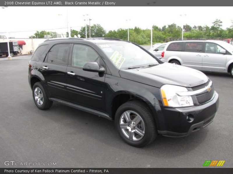 Black Granite Metallic / Ebony 2008 Chevrolet Equinox LTZ AWD
