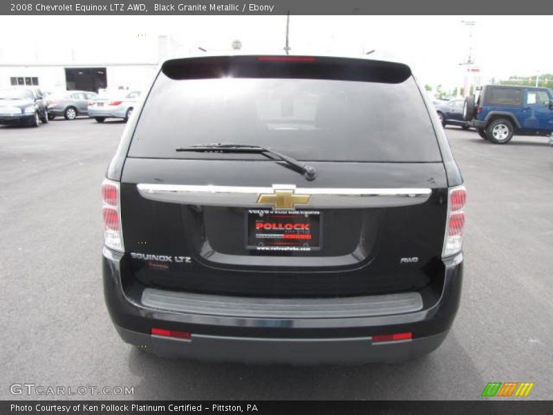 Black Granite Metallic / Ebony 2008 Chevrolet Equinox LTZ AWD