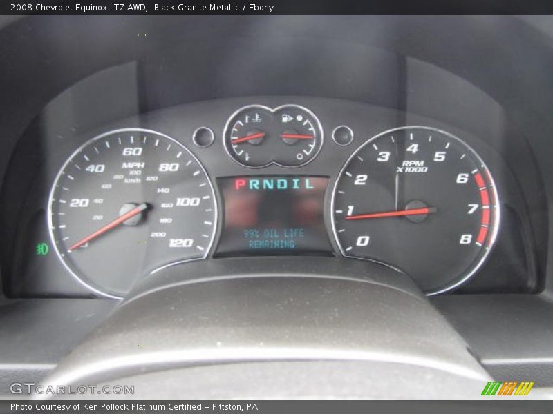 Black Granite Metallic / Ebony 2008 Chevrolet Equinox LTZ AWD