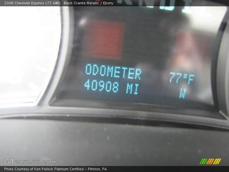 Black Granite Metallic / Ebony 2008 Chevrolet Equinox LTZ AWD