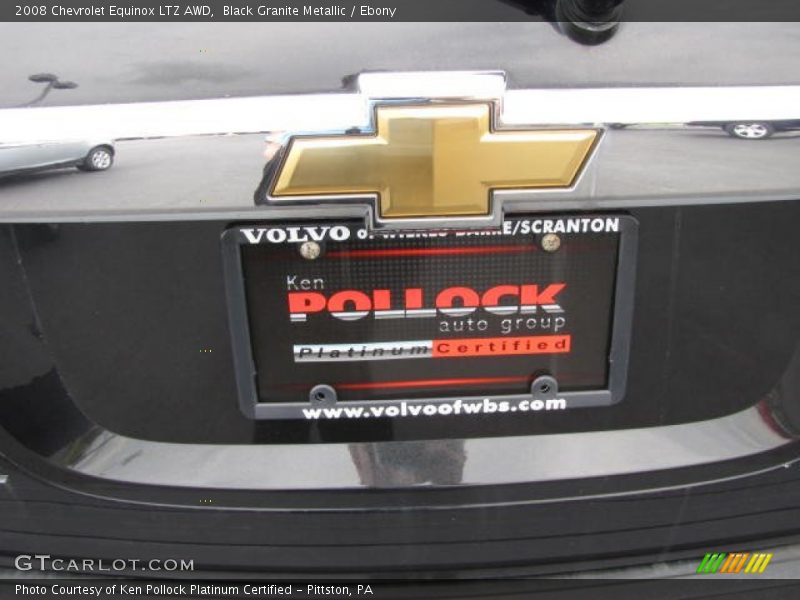 Black Granite Metallic / Ebony 2008 Chevrolet Equinox LTZ AWD