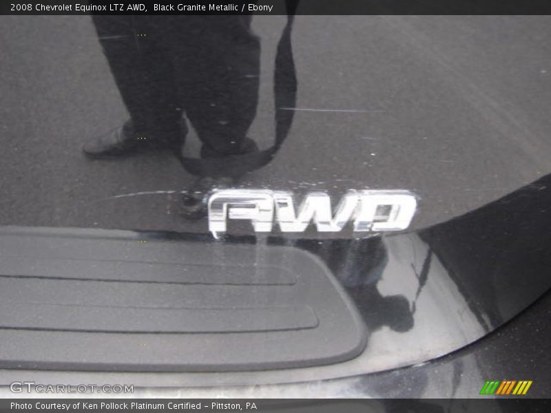 Black Granite Metallic / Ebony 2008 Chevrolet Equinox LTZ AWD