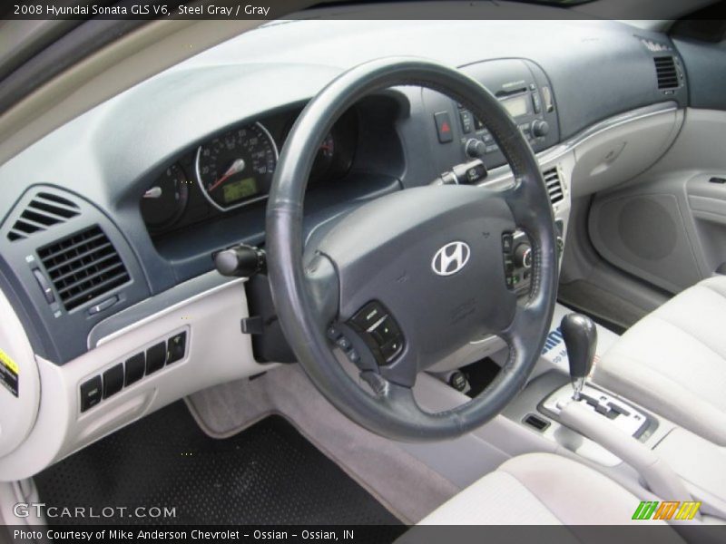 Gray Interior - 2008 Sonata GLS V6 