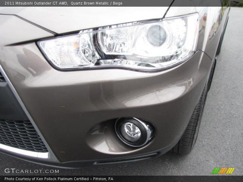 Quartz Brown Metallic / Beige 2011 Mitsubishi Outlander GT AWD