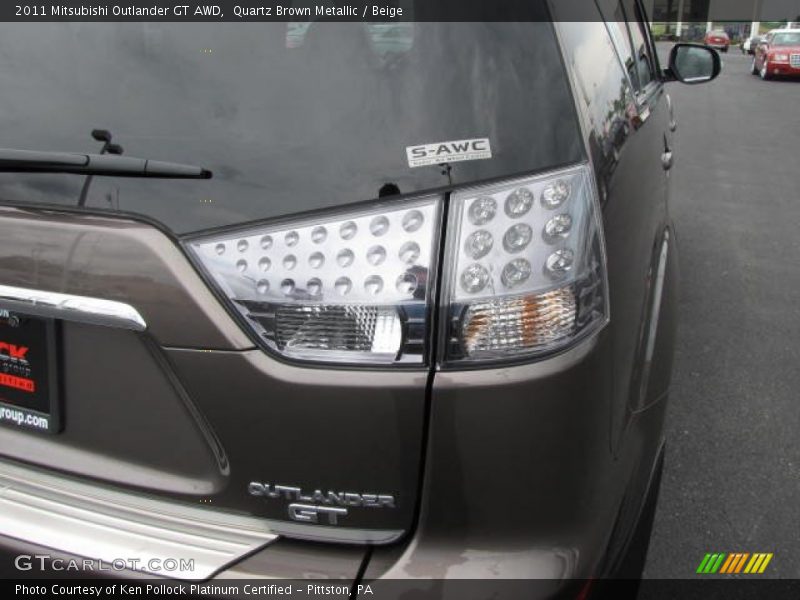 Quartz Brown Metallic / Beige 2011 Mitsubishi Outlander GT AWD