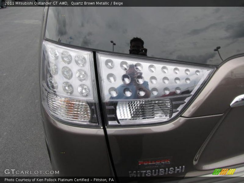 Quartz Brown Metallic / Beige 2011 Mitsubishi Outlander GT AWD