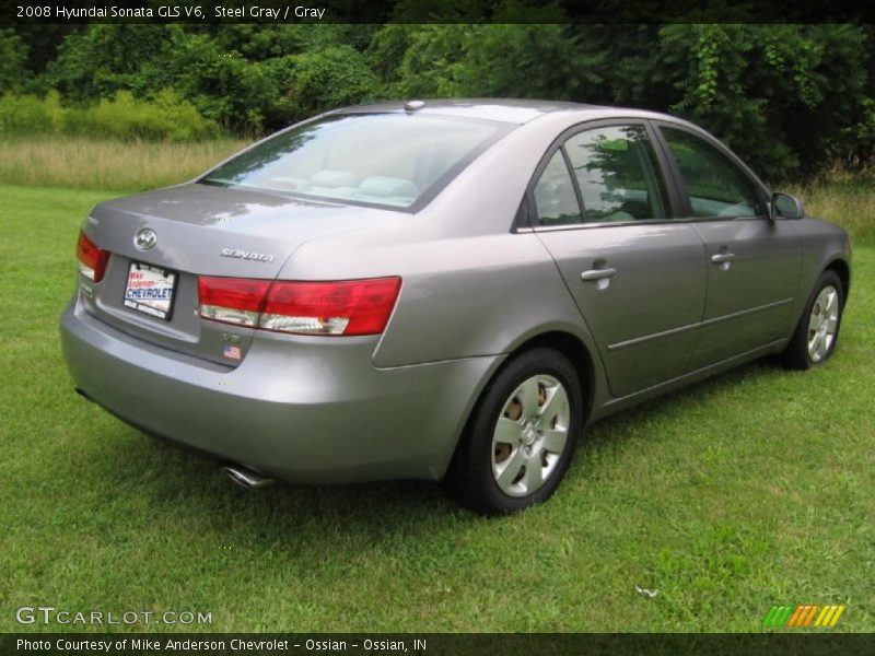 Steel Gray / Gray 2008 Hyundai Sonata GLS V6