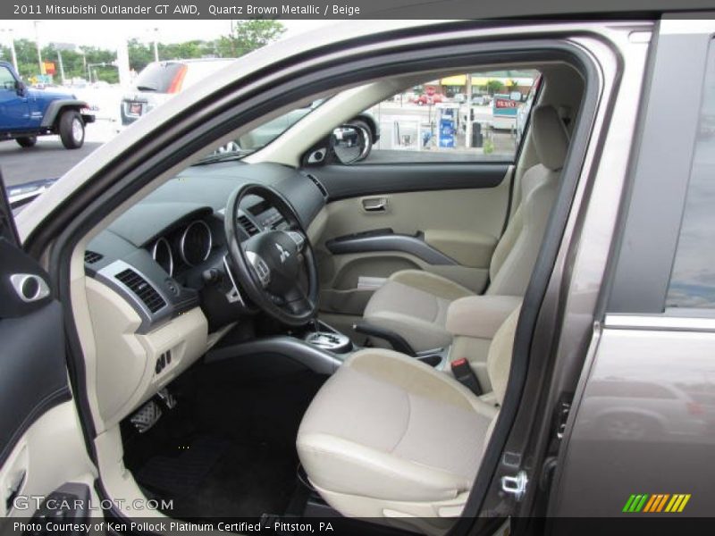 2011 Outlander GT AWD Beige Interior