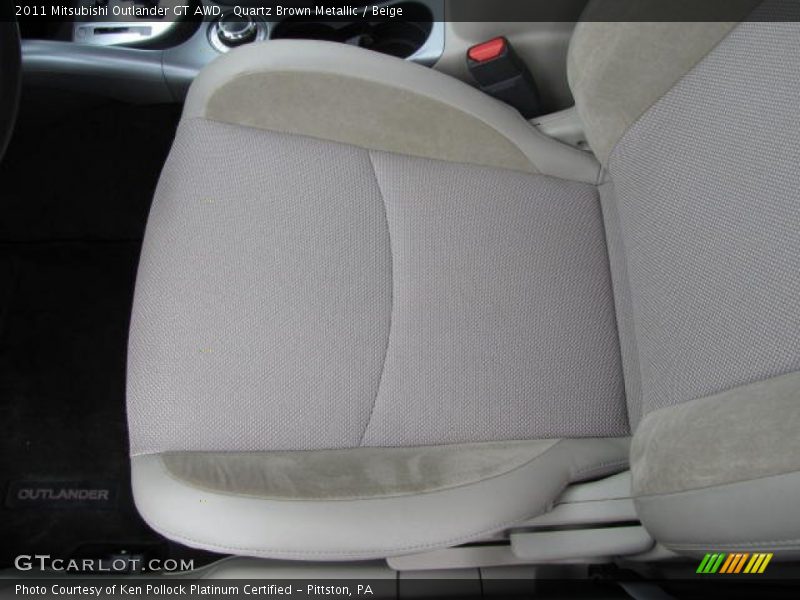 Quartz Brown Metallic / Beige 2011 Mitsubishi Outlander GT AWD