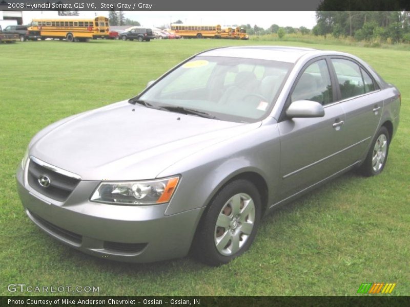 Steel Gray / Gray 2008 Hyundai Sonata GLS V6