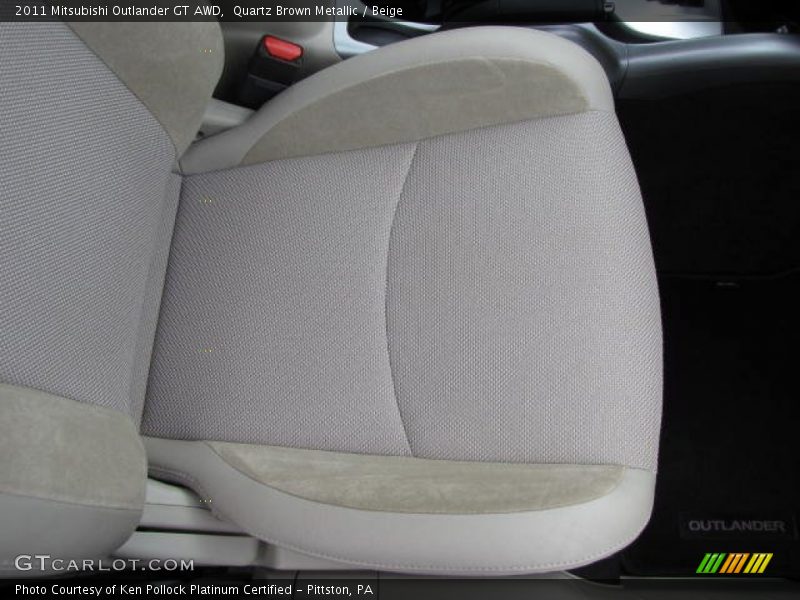 Quartz Brown Metallic / Beige 2011 Mitsubishi Outlander GT AWD