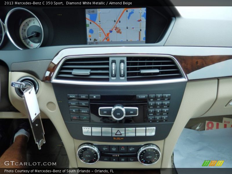 Diamond White Metallic / Almond Beige 2013 Mercedes-Benz C 350 Sport
