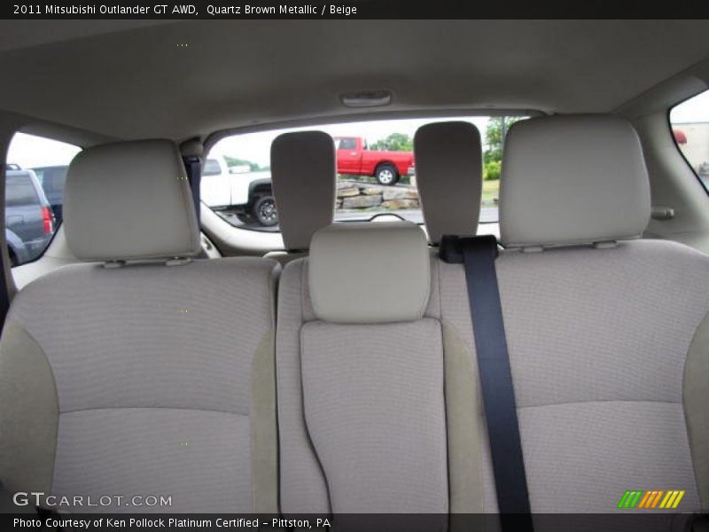 Quartz Brown Metallic / Beige 2011 Mitsubishi Outlander GT AWD