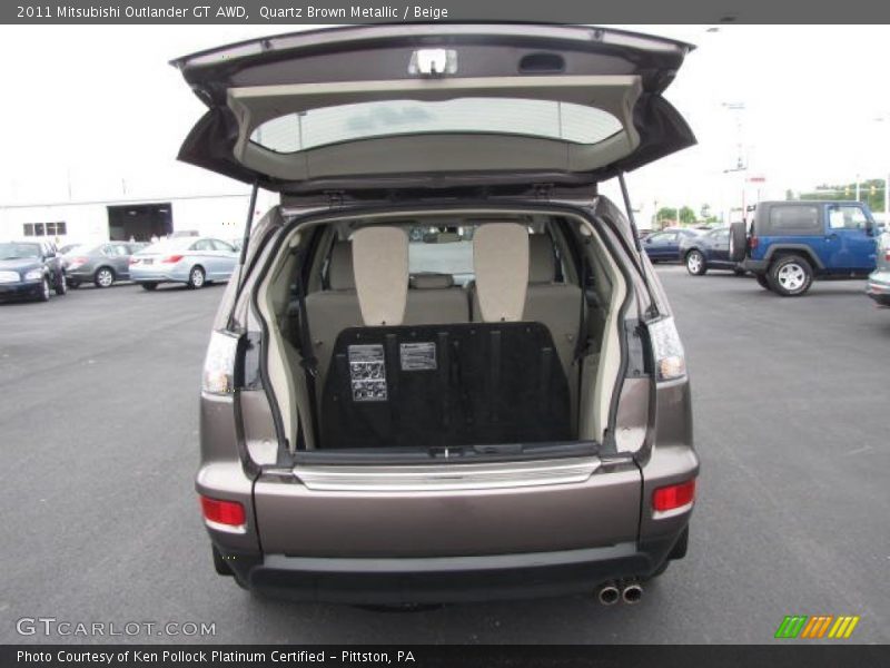 Quartz Brown Metallic / Beige 2011 Mitsubishi Outlander GT AWD