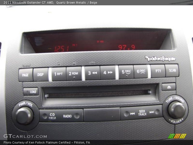 Audio System of 2011 Outlander GT AWD