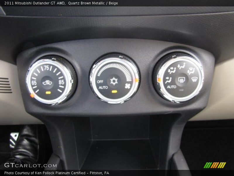 Quartz Brown Metallic / Beige 2011 Mitsubishi Outlander GT AWD