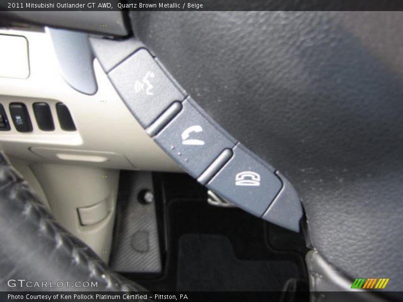 Quartz Brown Metallic / Beige 2011 Mitsubishi Outlander GT AWD