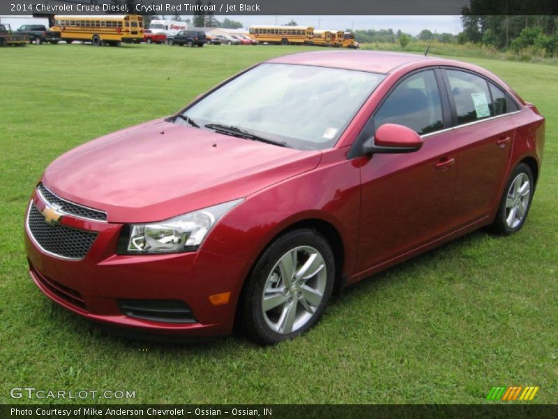 Crystal Red Tintcoat / Jet Black 2014 Chevrolet Cruze Diesel