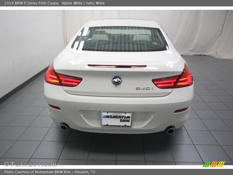 Alpine White / Ivory White 2014 BMW 6 Series 640i Coupe